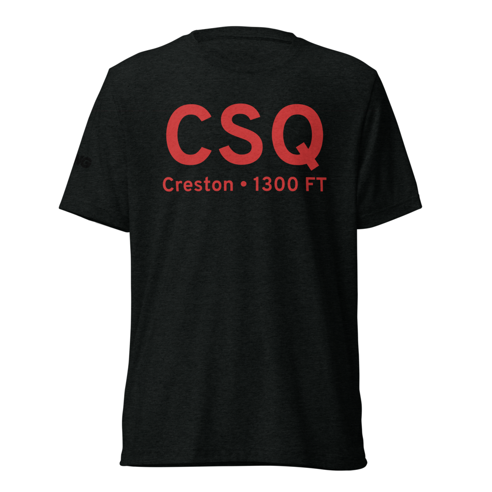 Creston (KCSQ) Airport Tri-blend T-Shirt 