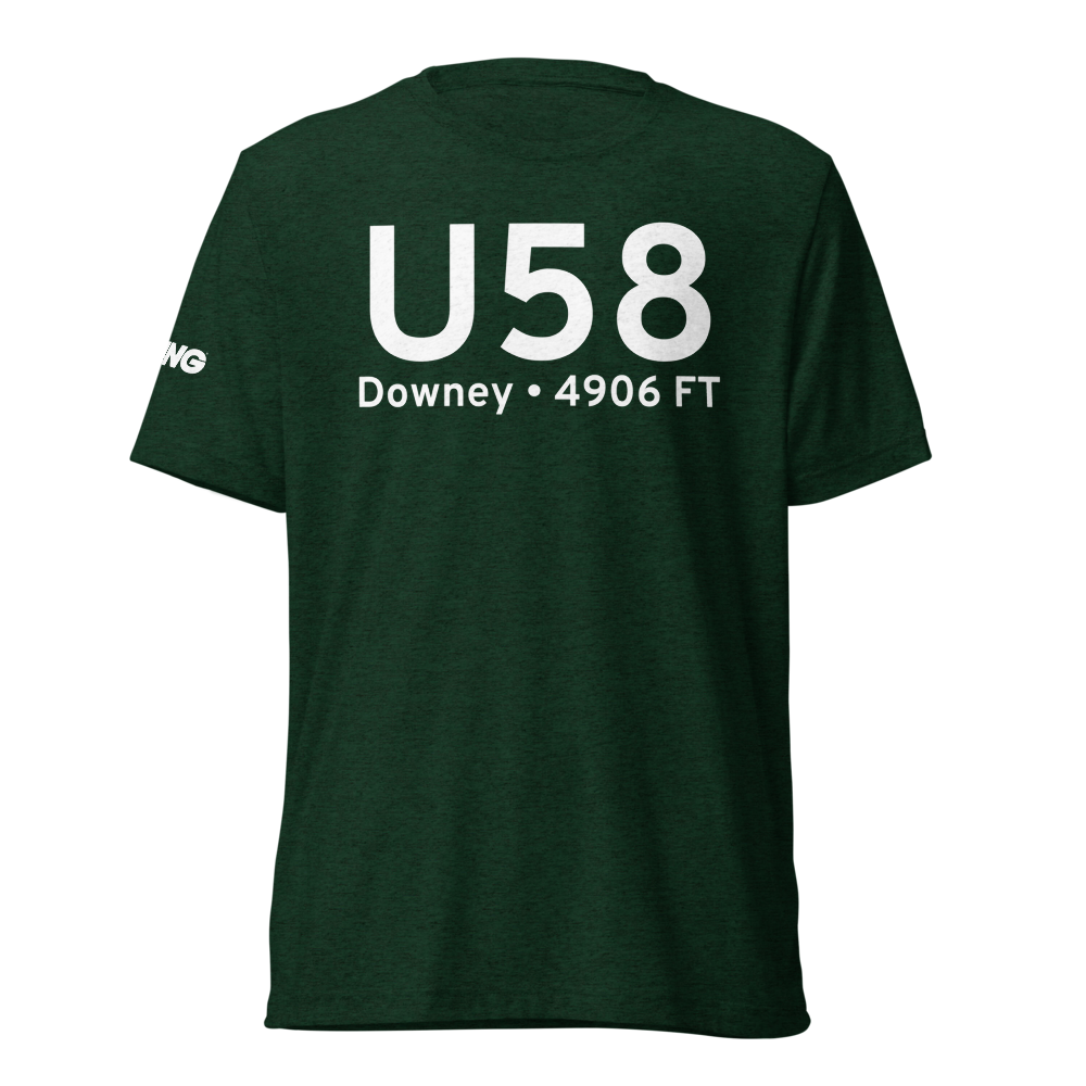 Downey (KU58) Airport Tri-blend T-Shirt 