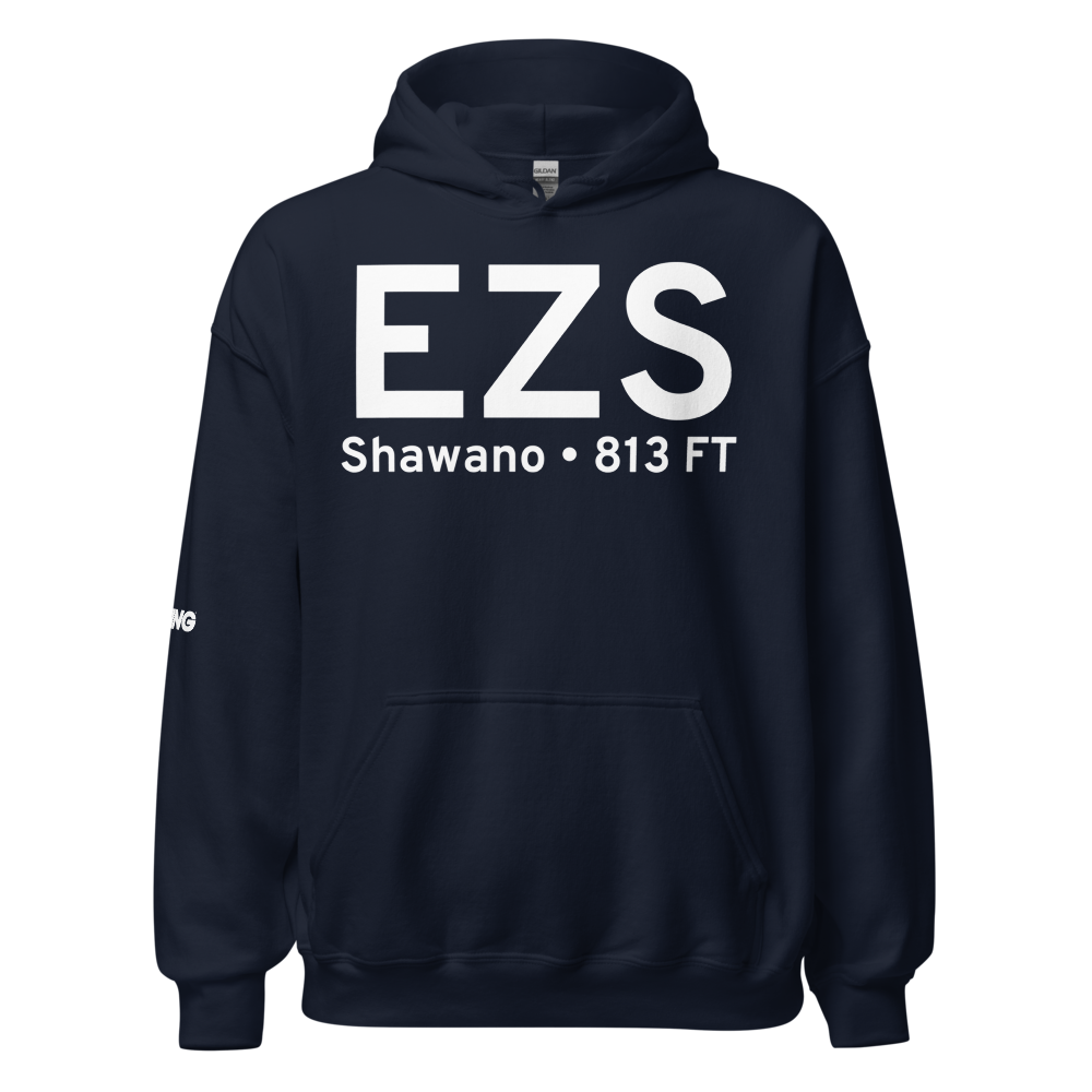 Shawano (KEZS) Airport Hoodie Sweatshirt 