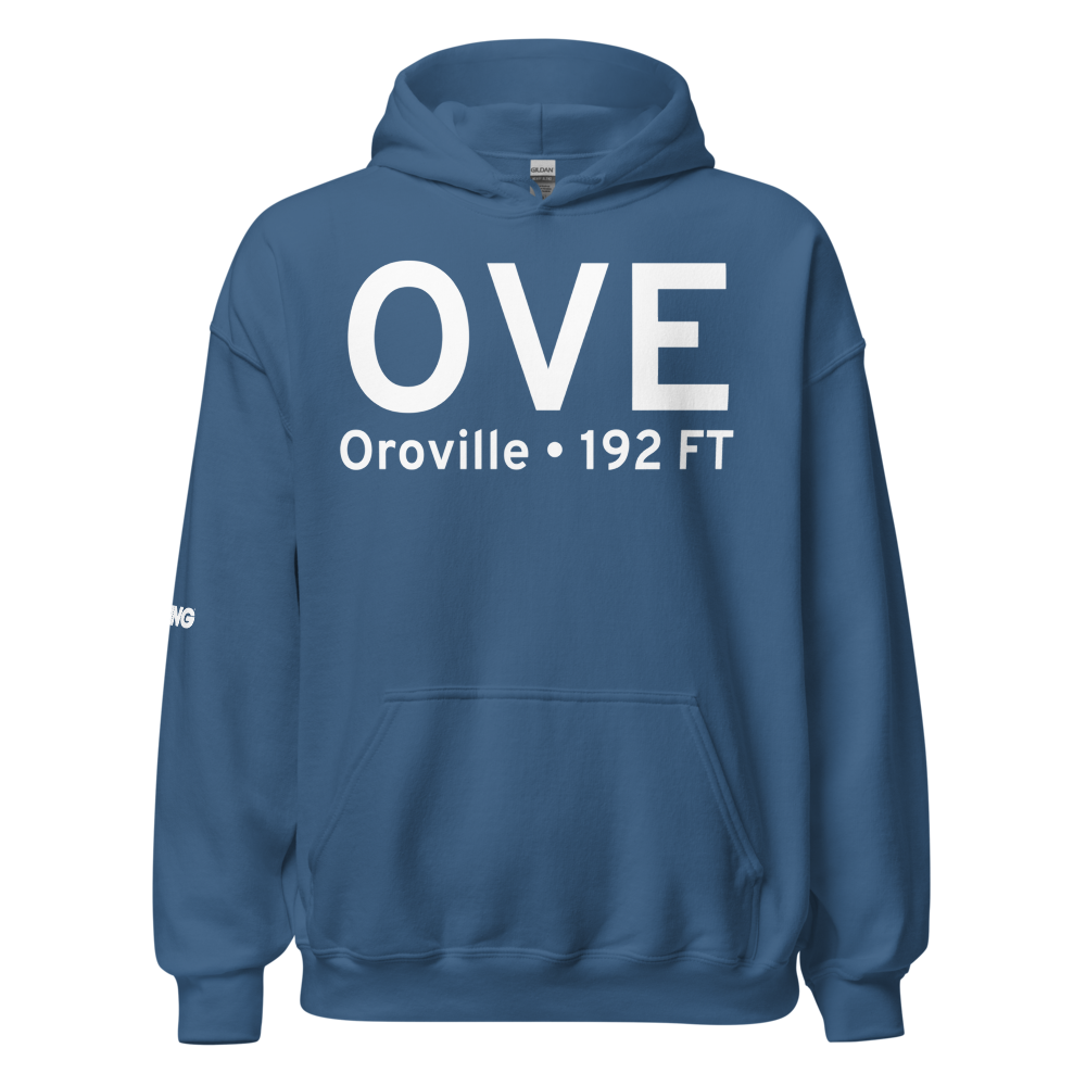 Oroville (KOVE) Airport Hoodie Sweatshirt 