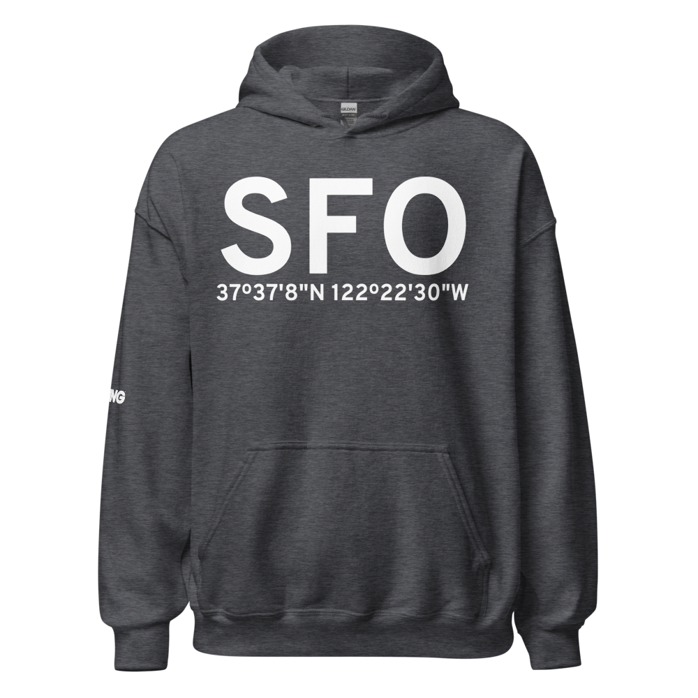 San Francisco (KSFO) Airport Hoodie Sweatshirt 