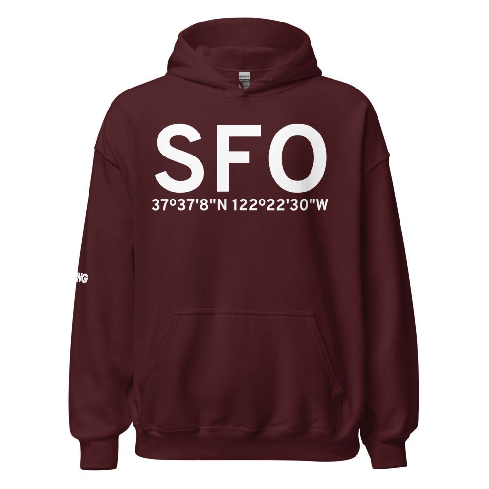 San Francisco (KSFO) Airport Hoodie Sweatshirt 