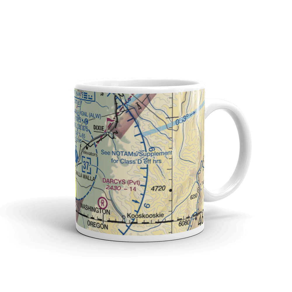 Walla Walla Regional Airport (ALW) VFR Sectional  Mug 