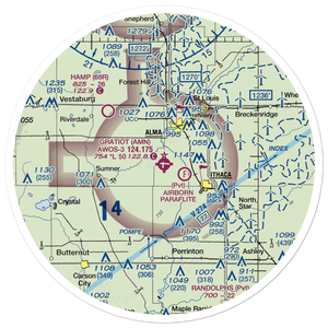 Gratiot Community Airport (AMN) VFR Sectional Sticker (30 mile)