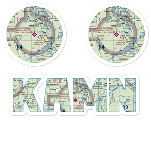Gratiot Community Airport (AMN) VFR Sectional Sticker Pack