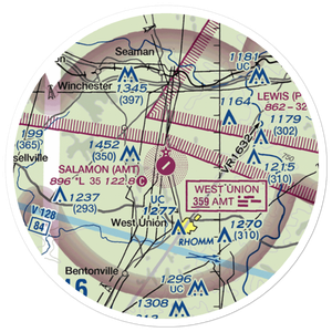 Alexander Salamon Airport (AMT) VFR Sectional Sticker (20 mile)