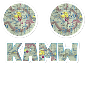 Ames Municipal Airport (AMW) VFR Sectional Sticker Pack