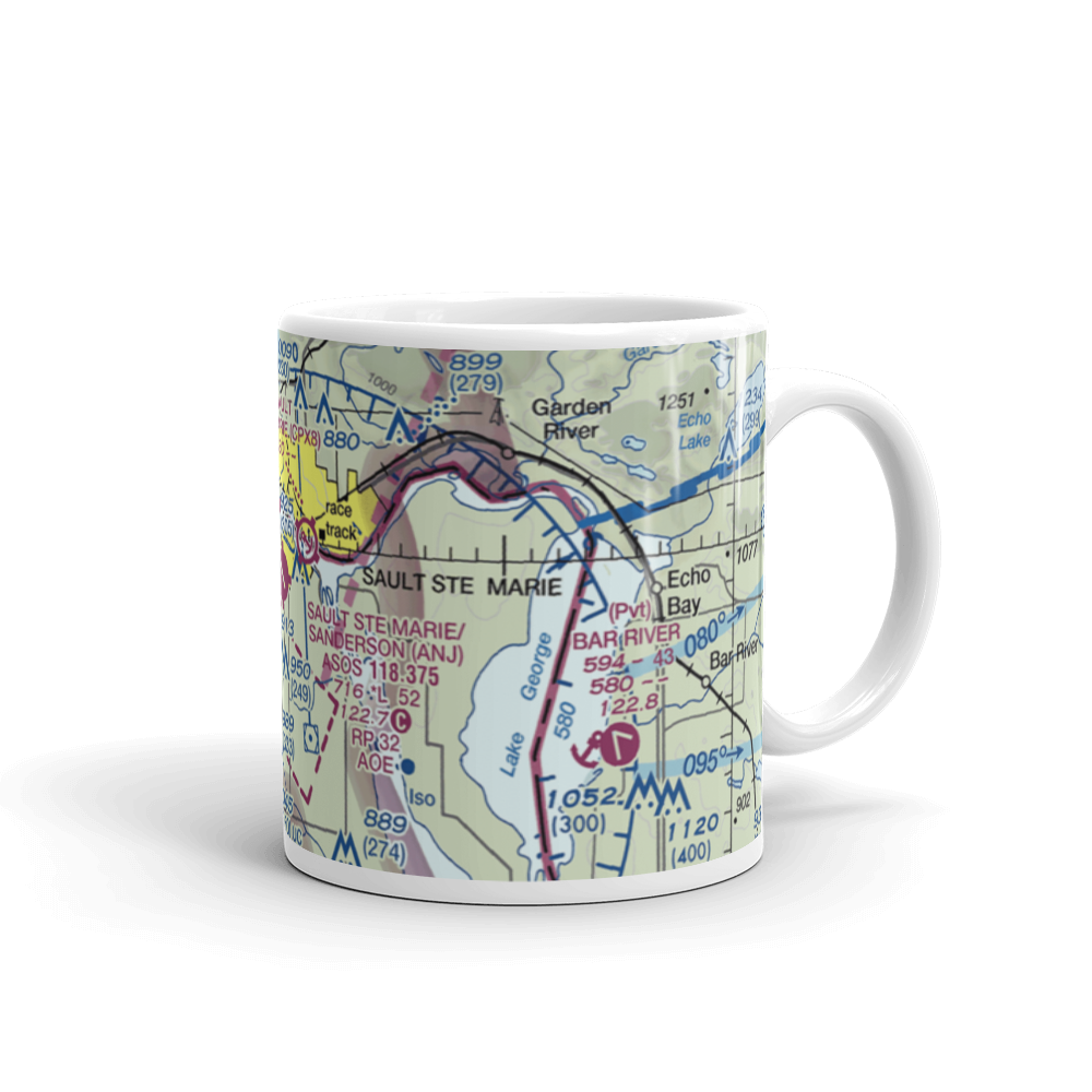 Sault Ste Marie Municipal Sanderson Field (ANJ) VFR Sectional  Mug 