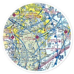 Lee Airport (ANP) VFR Sectional Sticker (30 mile)