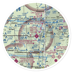 Tri State Steuben County Airport (ANQ) VFR Sectional Sticker (30 mile)