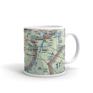 Lima Allen County Airport (AOH) VFR Sectional  Mug