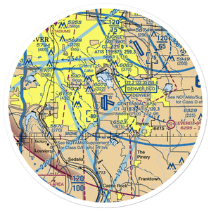 Centennial Airport (APA) VFR Sectional Sticker (30 mile)