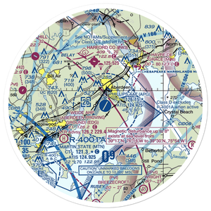 Phillips Army Air Field (APG) VFR Sectional Sticker (30 mile)