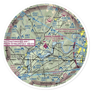 Marion County Brown Field (APT) VFR Sectional Sticker (30 mile)