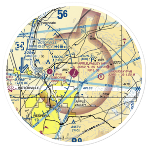 Apple Valley Airport (APV) VFR Sectional Sticker (30 mile)
