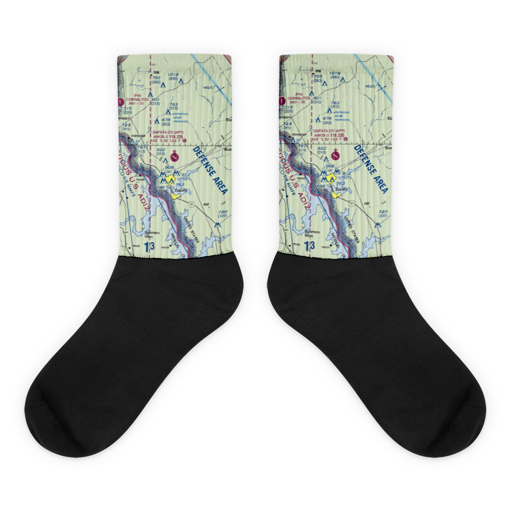 Zapata County Airport (APY) VFR Sectional Socks 
