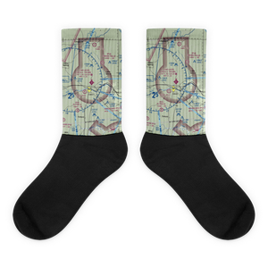 Llano Municipal Airport (AQO) VFR Sectional Socks