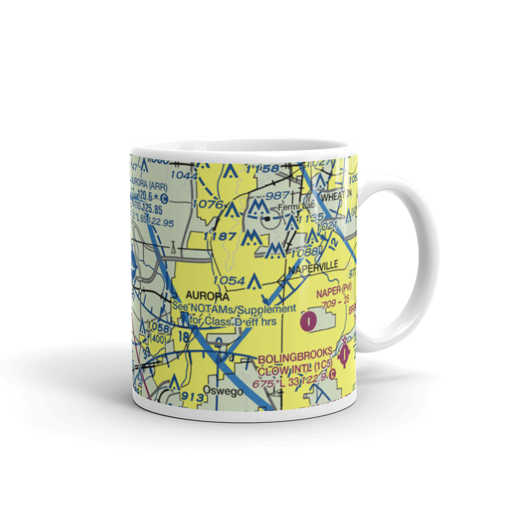 Aurora Municipal Airport (ARR) VFR Sectional  Mug 