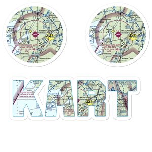 Watertown International Airport (ART) VFR Sectional Sticker Pack