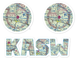 Warsaw Municipal Airport (ASW) VFR Sectional Sticker Pack