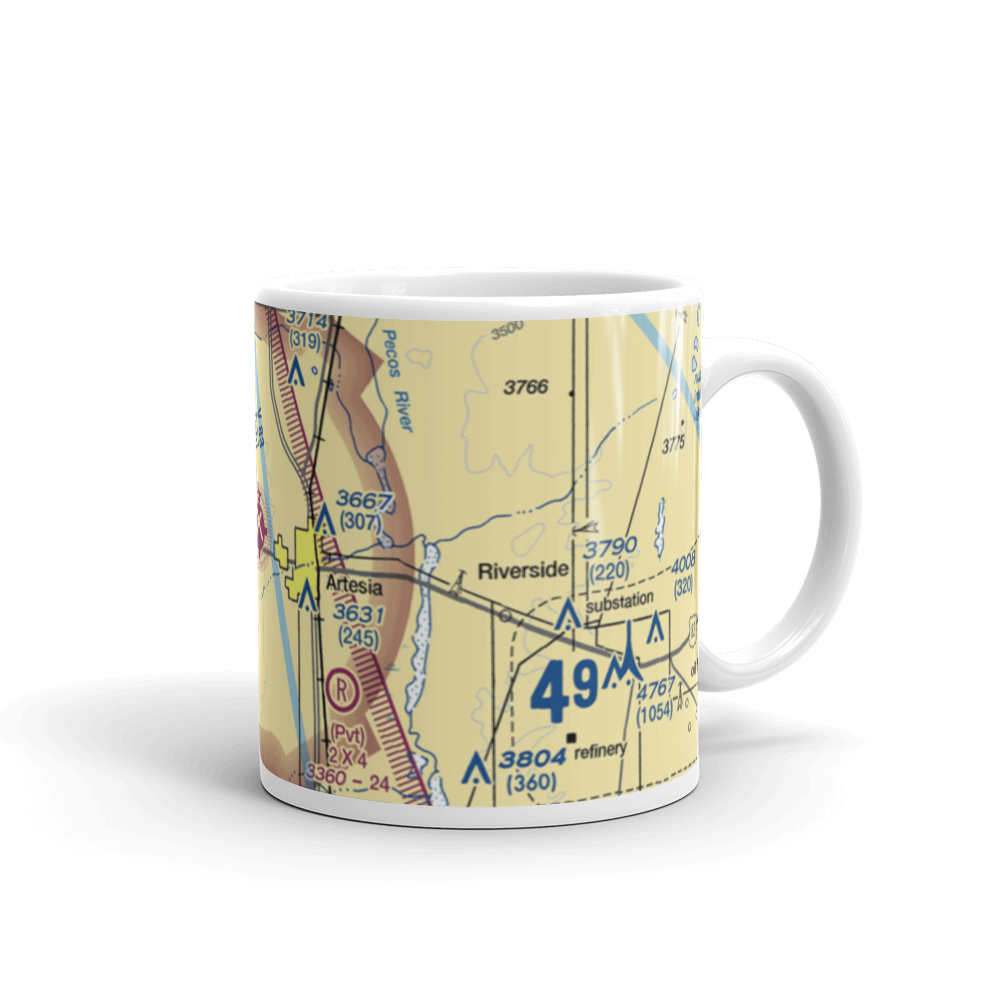 Artesia Municipal Airport (ATS) VFR Sectional  Mug 