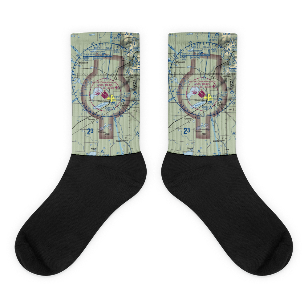Watertown Regional Airport (ATY) VFR Sectional Socks 