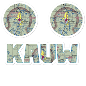 Wausau Downtown Airport (AUW) VFR Sectional Sticker Pack