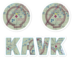 Alva Regional Airport (AVK) VFR Sectional Sticker Pack
