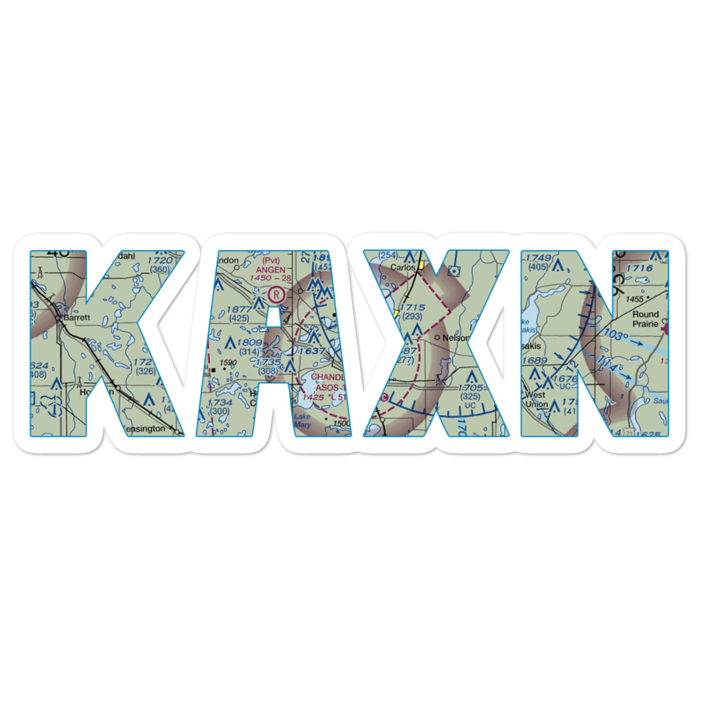 Chandler Field (AXN) VFR Sectional Sticker 