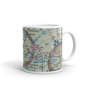 Clarion County Airport (AXQ) VFR Sectional  Mug