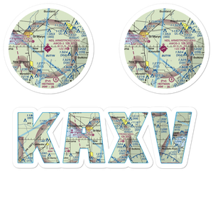 Neil Armstrong Airport (AXV) VFR Sectional Sticker Pack