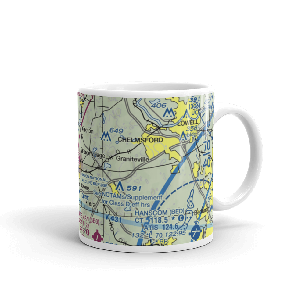 Ft Devens Moore Army Air Field (AYE) VFR Sectional  Mug 