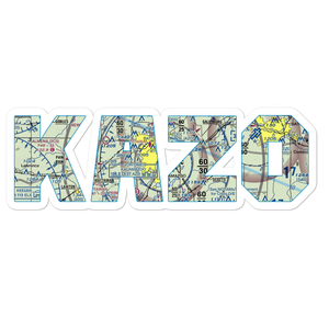 Kalamazoo Battle Creek International Airport (AZO) VFR Sectional Sticker