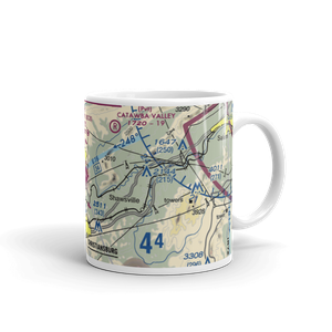 Virginia Tech Montgomery Executive Airport (BCB) VFR Sectional  Mug