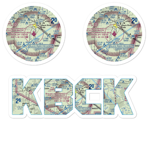 Black River Falls Area Airport (BCK) VFR Sectional Sticker Pack