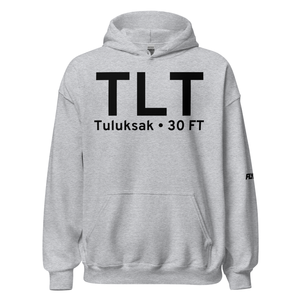 Tuluksak (TLT) Airport Hoodie Sweatshirt 