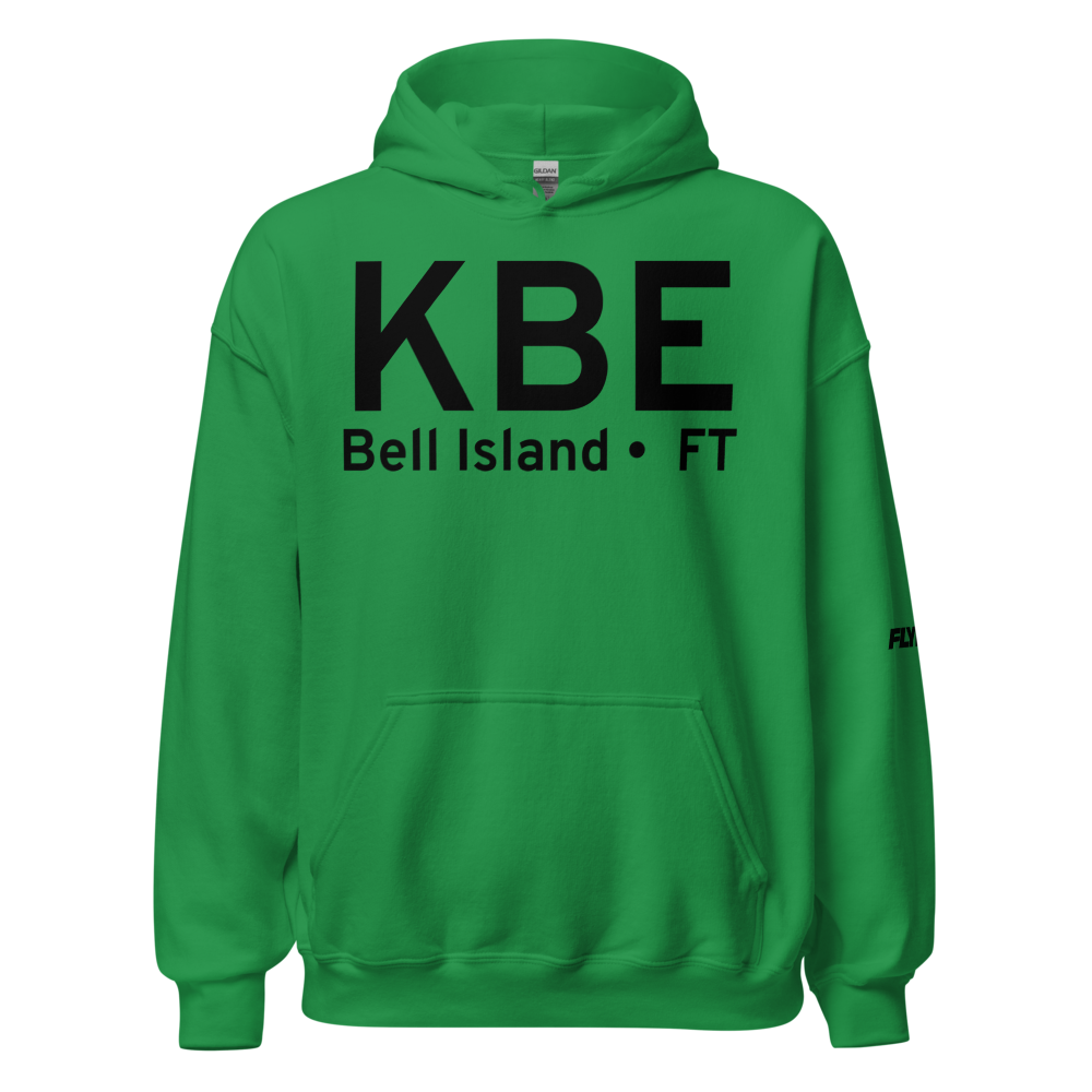 Bell Island (KBE) Airport Hoodie Sweatshirt 