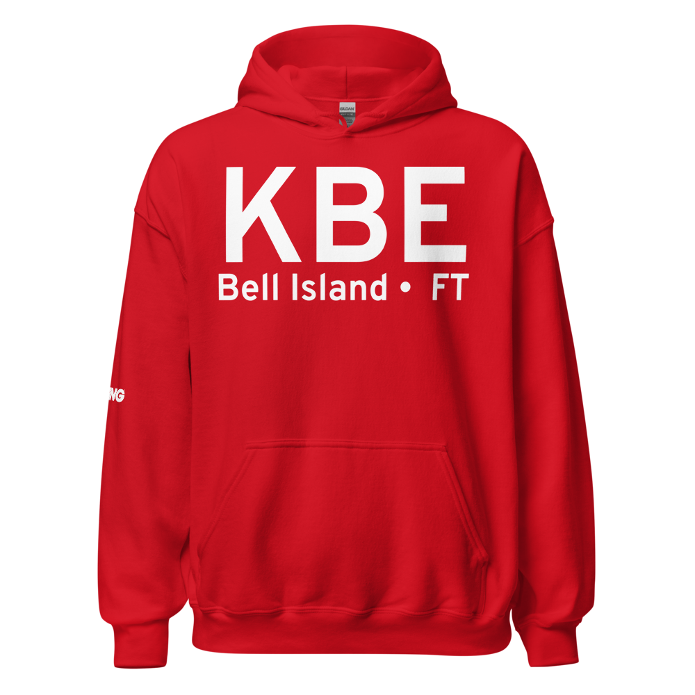 Bell Island (KBE) Airport Hoodie Sweatshirt 