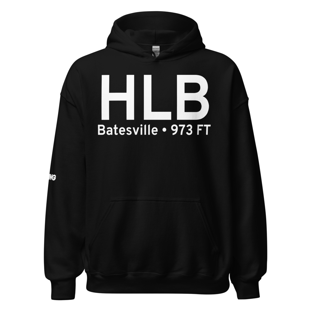Batesville (KHLB) Airport Hoodie Sweatshirt 