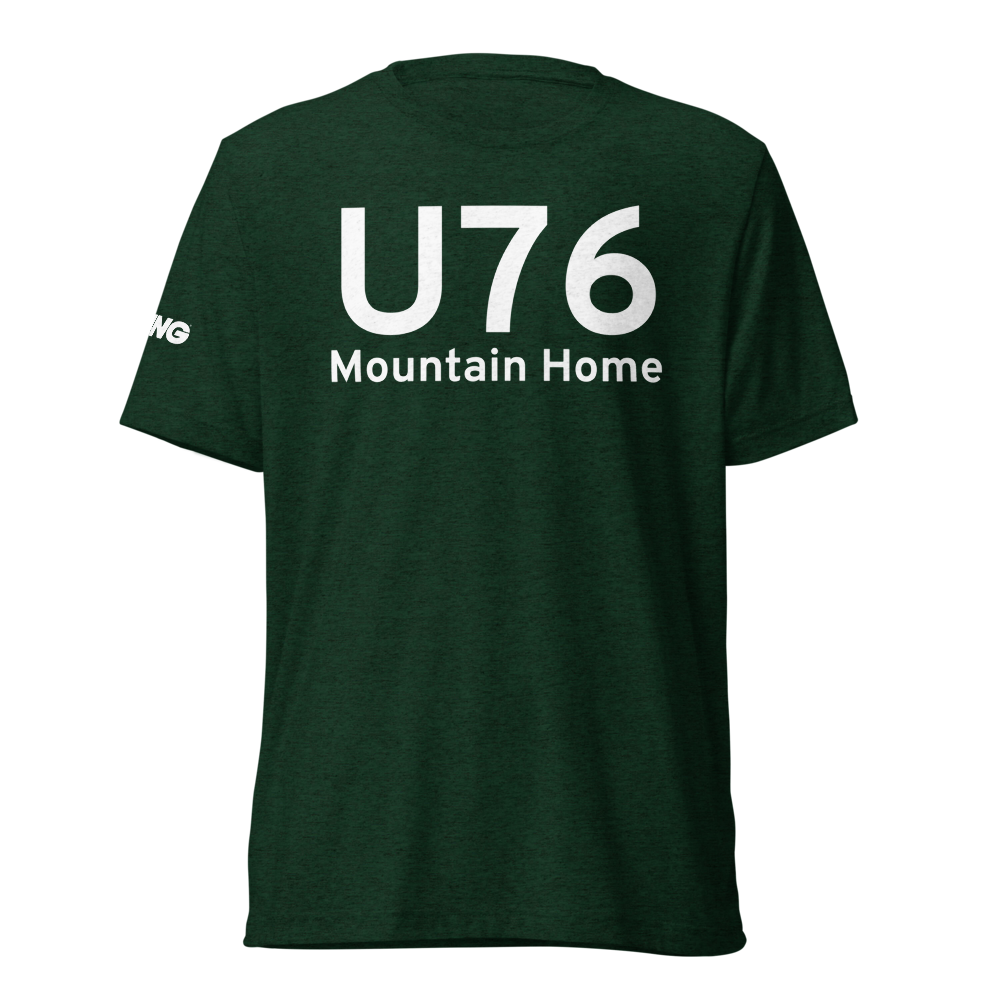 Mountain Home (KU76) Airport Tri-blend T-Shirt 