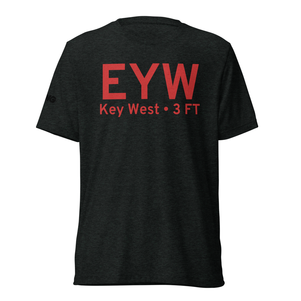 Key West (KEYW) Airport Tri-blend T-Shirt 