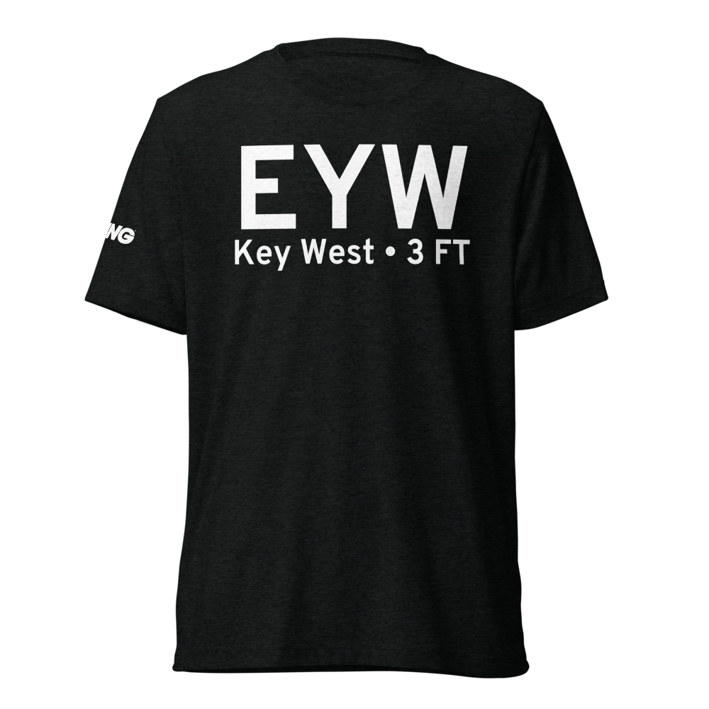 Key West (KEYW) Airport Tri-blend T-Shirt 