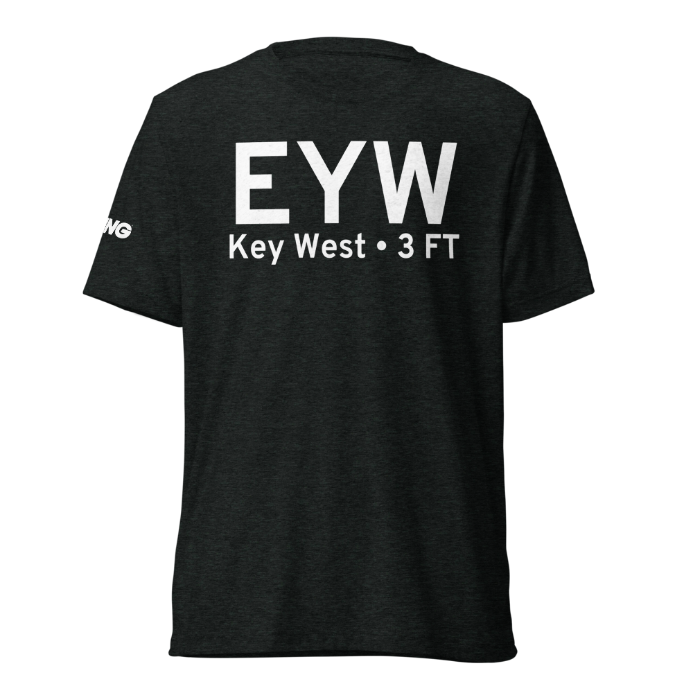 Key West (KEYW) Airport Tri-blend T-Shirt 