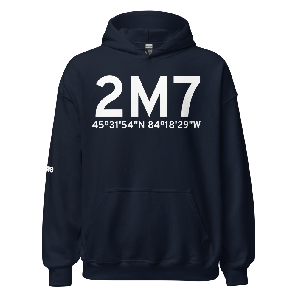 Cheboygan (2M7) Airport Hoodie Sweatshirt 