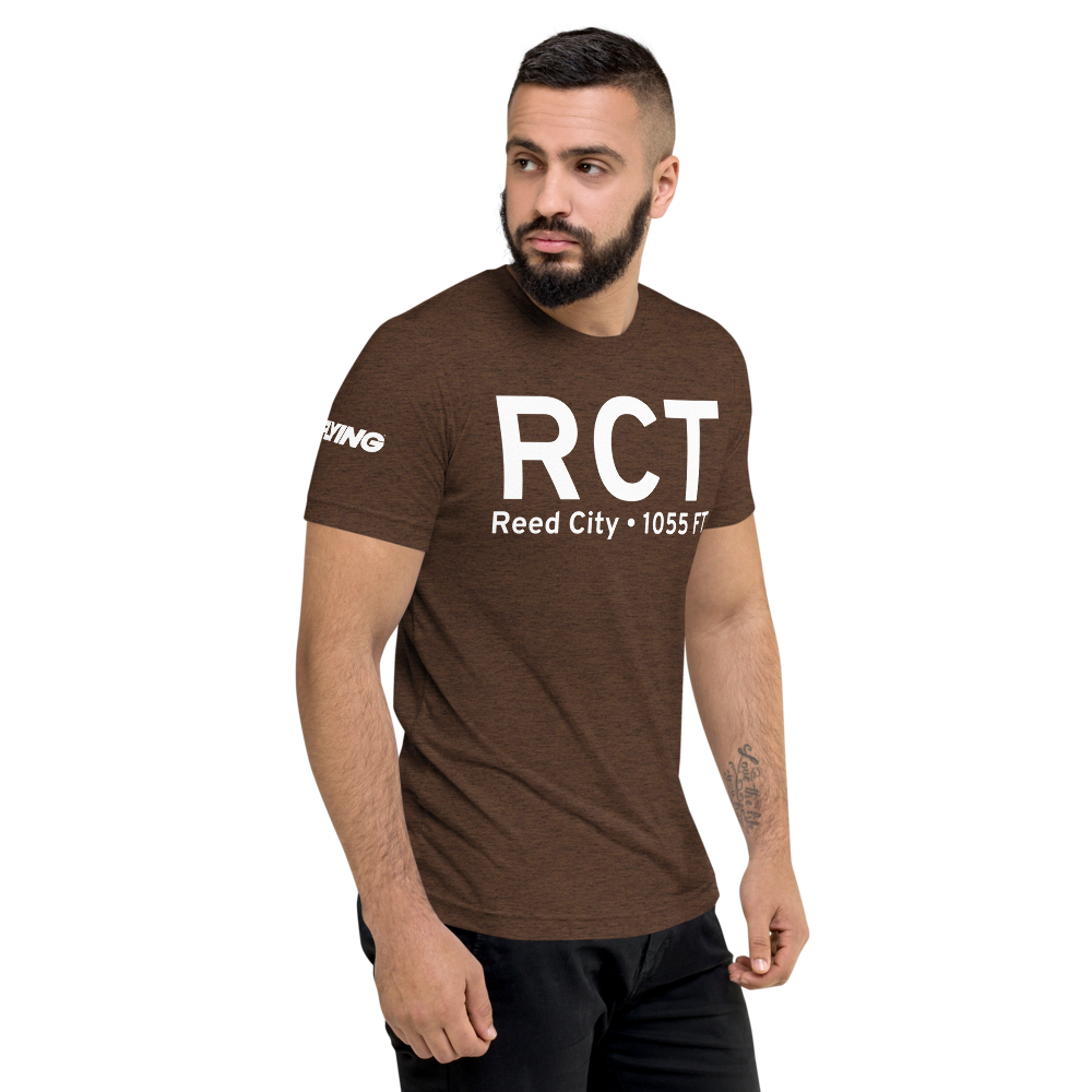Reed City (KRCT) Airport Tri-blend T-Shirt 
