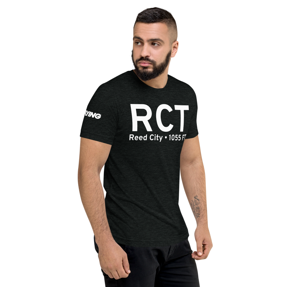 Reed City (KRCT) Airport Tri-blend T-Shirt 