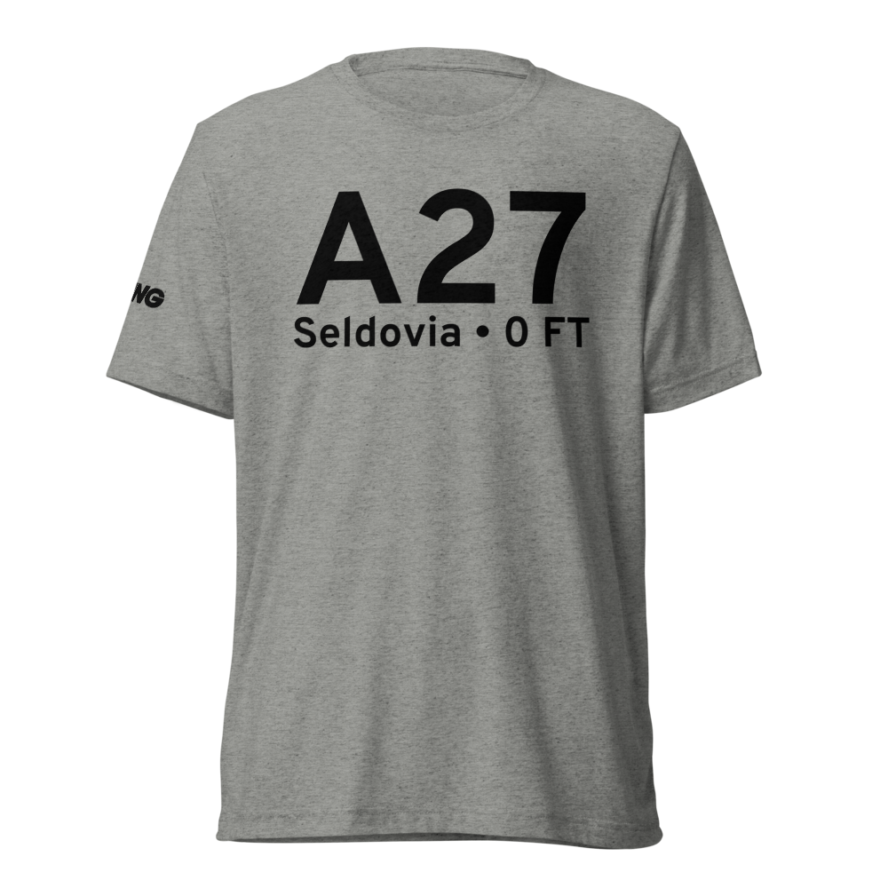 Seldovia (A27) Airport Tri-blend T-Shirt 