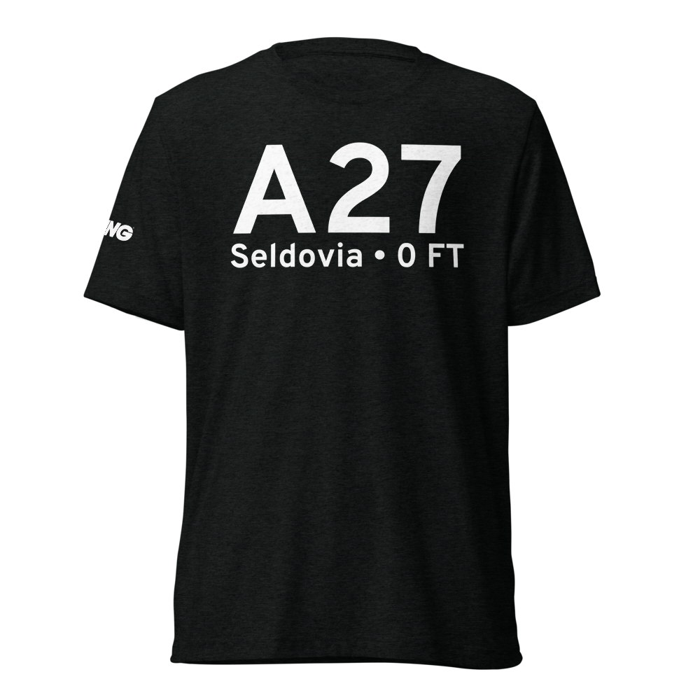 Seldovia (A27) Airport Tri-blend T-Shirt 