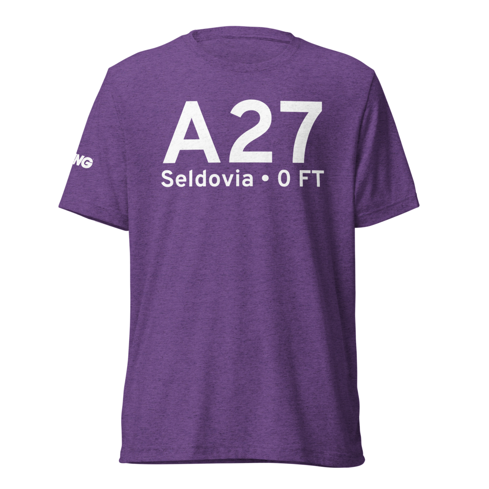 Seldovia (A27) Airport Tri-blend T-Shirt 