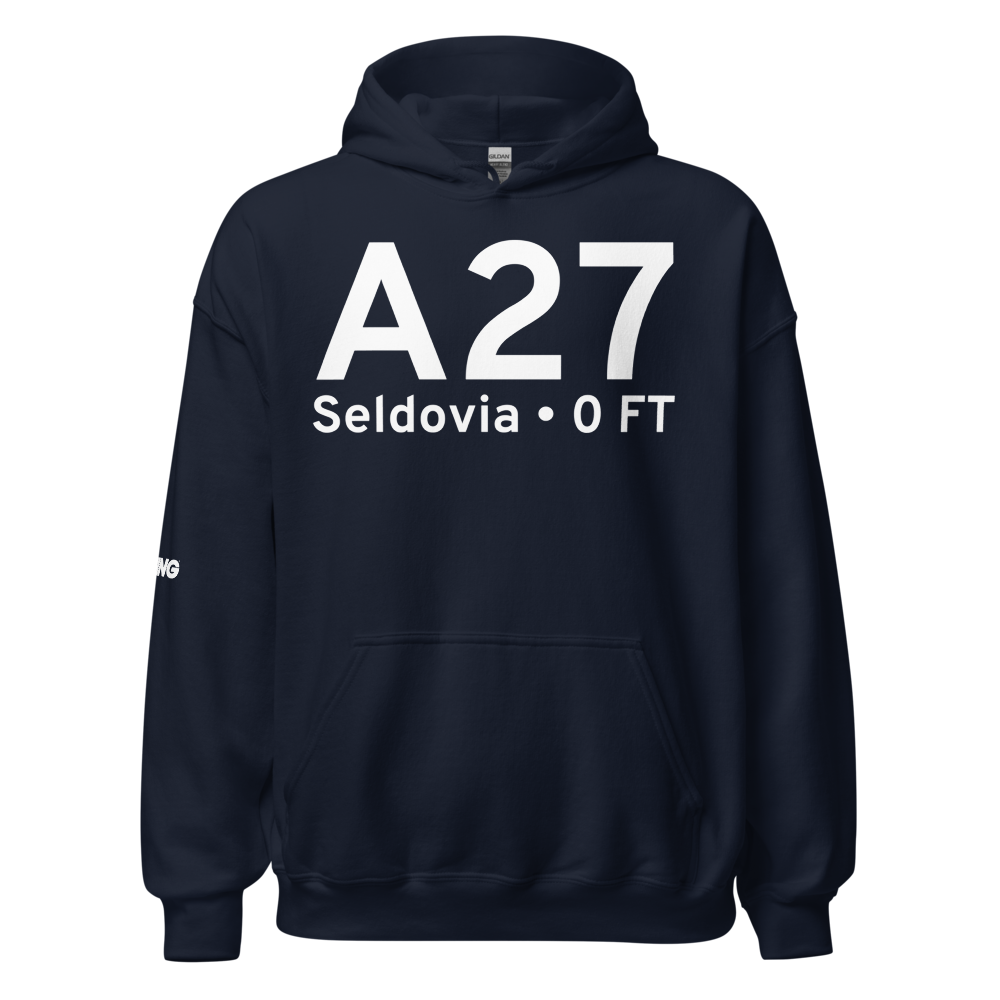 Seldovia (A27) Airport Hoodie Sweatshirt 